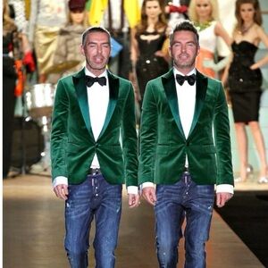 DSQUARED2 Runway 2014 fushia Velvet Jacket Blazer Yth (33) 8ys $2500 Italy